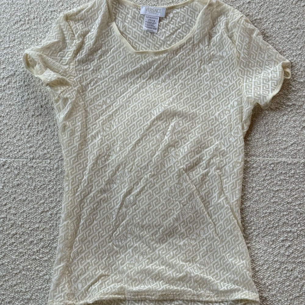 Vintage Versace Mesh Top